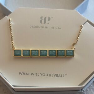 Elegant Gold and Blue Necklace